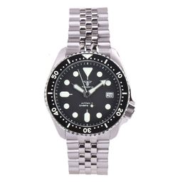 Other Watches 41mm Tandorio NH35A 20ATM Automatic Men Black Diving Watch Sapphire Glass Date Luminous Hands Rubber Steel Strap Rotating Bezel 230714