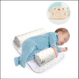 2022 Baby Infant Newborn Sleep Positioner Anti Roll Pillow With Sheet Cover Pillow 2pcs Sets For 0-6 Months Babies257b