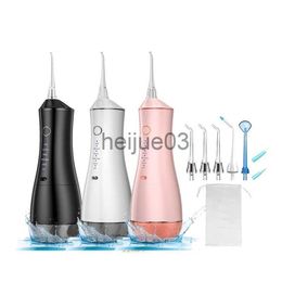 Teeth Whitening 320ml Electric Water Flosser 110psi Dental Whitening Oral Irrigator Portable Rechargeable Teeth Cleaner 6 Mode 8 Tips for Travel x0714 x0714