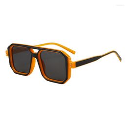 Sunglasses Fashion Classic Square Cool Men Design Metal Sun Glasses Women Shades UV400