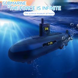 Electric/RC Boats Remote-controlled Toys For Science Experiment Diy Model Remote-controlled Submarine Children's Birthday Gift 230713