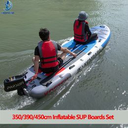 Air inflation toy IHOMEINF 353945m Fishing Inflatable Surfboard Set 09mm Thickened ECOPVC Kayak Rowing 12Persons Luya ISUP Paddle 230713
