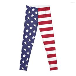 Active Pants US Flag Dress Leggings Sweatpants For Women Gym