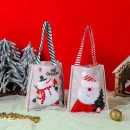 Christmas Decorations Cloth Handbag Santa Claus Children Candy Bags For Home Festival party 0719