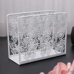 Tissue Boxes Napkins European Hollow Napkin Holder Paper Towel Dispenser Tissue Rack Hotel Party Dining Table Tissue Holder Decor Accessories R230714