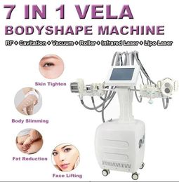 Original quality Slimming Vale Cavitation Radio Frequency Infrared Light Therapy Body Contouring Face Lifting V10 Vacuum Roller Slimming Machine body shape