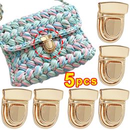 Bag Parts Accessories 5pcsset Lock Clasp Catch Purse Thumb Lock Purse Buckle Fasteners Wallet Buckle Purse Metal Clasp Locks for DIY Making Craft 230713