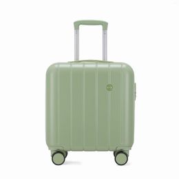 Suitcases High Face Value 18 Inch Candy Colour Light Suitcase Password Silent Universal Wheel Short Distance