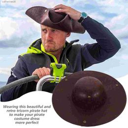 Role Play Outfits Pirate Tricorne Hat Prop Costume Halloween Photo Cloth Themed Child Hats L230621