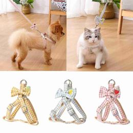 Dog Collars Pet Leash Tool Type Chest Strap Plain Cat Supplies Accessories Harness Kitten