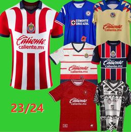 liga mx Chivas de Guadalajara Soccer Jerseys Tigres UANL Green Alexis Vega Luis Olivas 23 24 Club America HENRY D.VALDES Monterrey HENRY Cruz Azul Football Shirts