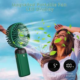 Electric Fans Mini Handheld Fan Portable Personal Fan Hanging Neck Fan 90 Adjustable USB Rechargeable Small Desk Fan 5 For Home Office Travel