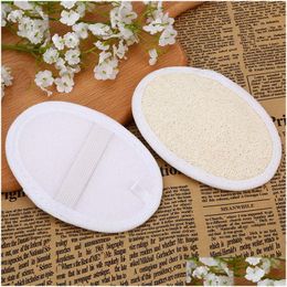 Bath Brushes Sponges Scrubbers Loofah Pad Natural Scrubber Remove Dead Skin Sponge Home Cleaning Tool Body Bathing Mas Tools 8X12 Dhjsw