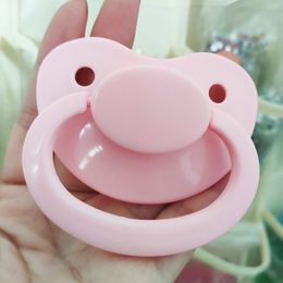 Baby Teethers Toys Pink pacifier Adult Baby Pacifier Big Size Silicone Adult Nipple Rainbow For Adult Cute Baby Girl Boy ddlgabdlover 1pcs 230714