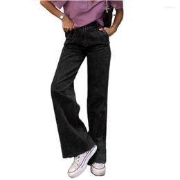 Women's Jeans Black Fashion Women High Waist Stretch Denim Trousers Casual Bell Bottom Leggings Pantalon Flare Femme Taille Haute