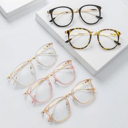Sunglasses Fashion Transparent Round Frame Ultralight Eyeglasses Glasses Flat Mirror Eyewear Optical Spectacle