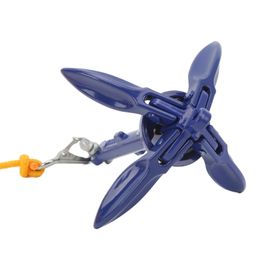 Air inflation toy Boat Anchor Kit Marine Aluminium Foldable Blue Good Fixation for Rock Bottom Accessories 230713