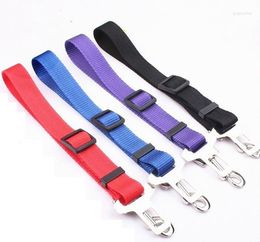 Dog Collars Universal Nylon Seat Belt Seatbelt Harness Leash Clip Pet Car Security Keep Your Safe When Drives 1pc