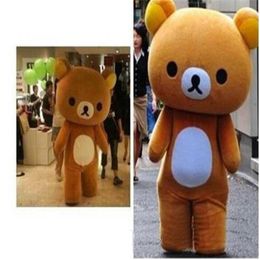 2018 High quality custom Rilakkuma bear mascot costume clothes 230m