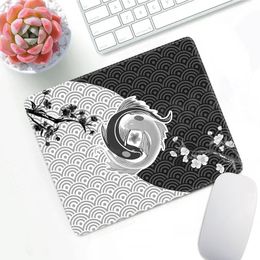 Small Mouse Pads Japanese Art Office Accessories PC Desk Pad Keyboard Desk Mat For Laptop Rubber Rugs Sakura Mousepad Overlock