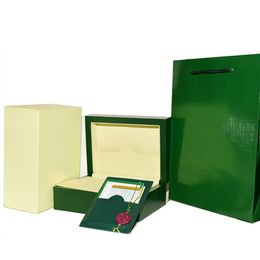 Fashion luxury green with original box wooden watch box paper card factory supplier236h