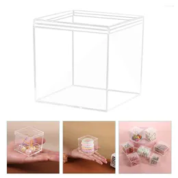 Gift Wrap 12 Pcs Display Box Storage Plastic Cabinet Boxes Case Store Clear Candy Home Decor Cases Ps Trade Show