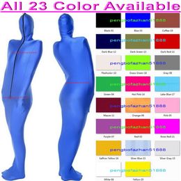 Unisex Sleeping Bag Full Tights Costume 23 Colour Lycra Spandex Mummy Costumes With internal Arm Sleeves Sexy Body Bags Sleepsacks 2744