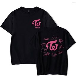 Men's T Shirts Kpop Twice T-Shirt Men And Woman Short Sleeve Women Funny Shirt Unisex Harajuku Tops