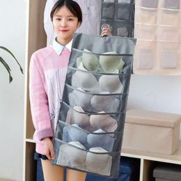 Storage Bags Double-sided Bra Preservation Plastic Underwear Hanging Bag Fabric Wardrobe Dormitory Clothes Socks Type E11157