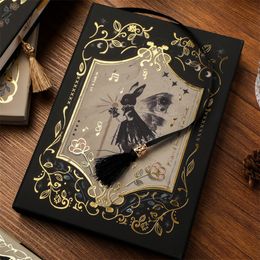 Notepads A5 Gothic Note Magnetic Buckle Book Retro Art High Value Exquisite Hand Ledger Small Personality Creative Gift 230714