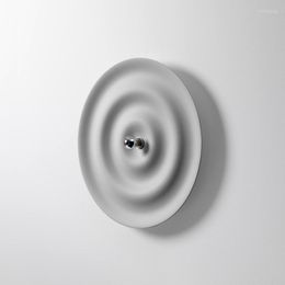 Wall Lamps Modern Simple And Creative Background Corridor Model Room Designer Personalised Wave Decoration Extremely Quiet Wind