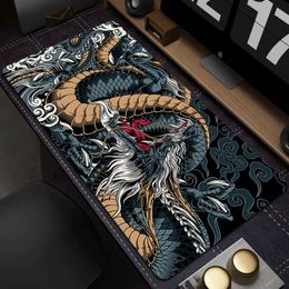 Large Game Mouse Pad Japanese Dragon Gaming Accessories HD Print Office Computer Keyboard Mousepad XXL PC Gamer Laptop Desk Mat