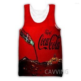 Men's Tank Tops CAVVING 3D Printed Coke Harajuku Vest Summer Undershirt Shirts Streetwear For Men/women