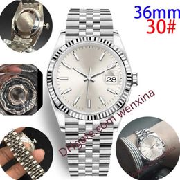 Deluxe Woman watch 36mm Mechanical automatic High Quality Track Line Dial jubilee band fluted Bezel montre de luxe 2813 Steel Wate305V