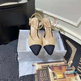 Luxury Dress Shoes Ladies Designer Loafers Pointed Toe High Heels Premium