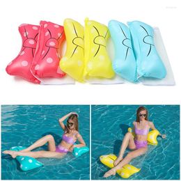 Camp Furniture Foldable Floating Water Hammock Float Lounger Inflatable Pool Mat Bed Chair Swimming Air Mattress With Free Pump