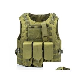 Men'S Vests Mens Tactical Vest Molle Combat Assat Plate Carrier Hunting Mtifunction Soldier Drop Delivery Apparel Clothing Outerwear Dhrul