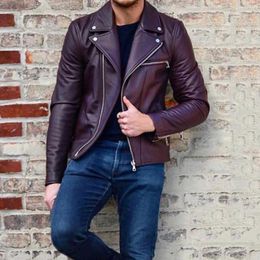 Men's Jackets Men Coats Winter Faux Leather Mens And Warm Hip Popping Jacket Clothing