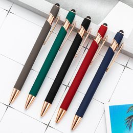 Piece Stationery Office School Supplies Press Touch Screen Ballpoint Pen Cute Metal Pens