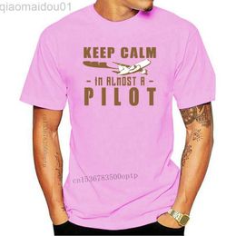 Men's T-Shirts New KEEP CALM IM A PILOT funny mens t shirt AVIATION Aeroplane plane flight tshirt short sleeve cotton 100% o-neck tees L230713