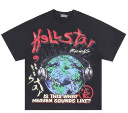 the earth print designer t shirt men hellstar t-shirt oversized mens tshirts short sleeve designer tshirt