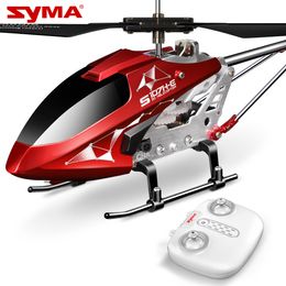 ElectricRC Aircraft SYMA Metal shell RC Helicopter Upgrade S107H with Altitude Hold One Key take OffLanding 35CH Gyro Stabilizer for Kid 230713