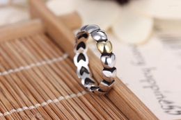 Cluster Rings A Wholesale Sale Fashion Jewellery Pave Setting Charm Heart To 925 Silver Retro Ring For Woman