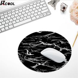 Round Marble Small Mouse Pad Aesthetic Non-Slip Rubber Bottom Surface for All Kinds of Mouse Office Home Laptop PC Computer Mat