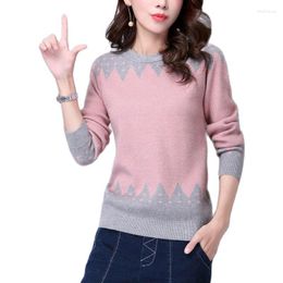 Women's Sweaters 2023 Sweater Female Head Winter And Autumn Short Thick Bottoming Cashmere Long Sleeved Top Wear.