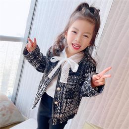 Jackets Girls Baby's Kids Coat Jacket Outwear Tops 2023 Slim Spring Autumn Cotton Christmas Gift Outfits School Children's Clothing