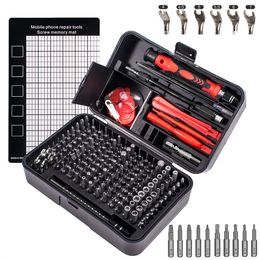 Screwdrivers 115/170 in 1 screwdriver set S2 magnetic precision torx hex Phillips screwdriver set electronic watch repair manual tool 230713