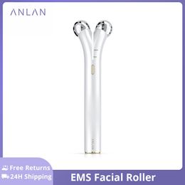 Face Care Devices ANLAN EMS Roller Electric V Massagers Microcurrent Lift Beauty Machine Slimmer Double Chin Massage Skin Tool 230714