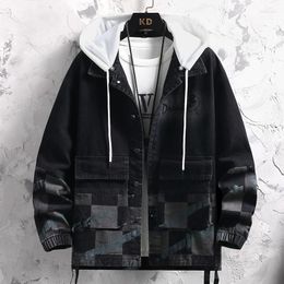 Men's Jackets Coat Plaid Patchwork Keep Warm Womens Winter Street Jacket Coats Outwear Casual Windbreaker Overcoat