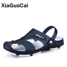 Slippers Summer Men's Slippers Clogs Slip-On Garden Shoes Breathable Man Sandals Plus Size Male Beach Shoes Flip Flops Quick Dry 230713